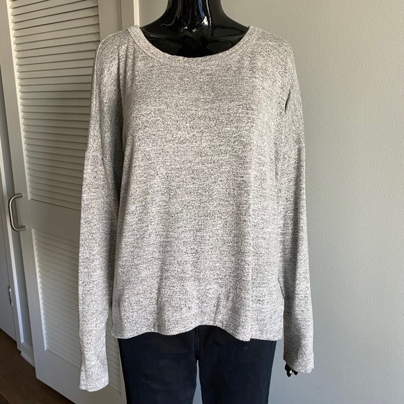 Rag & Bone Oversized Knit Pullover Sweater Heather Grey Size M Medium 6-8 - Picture 1 of 11